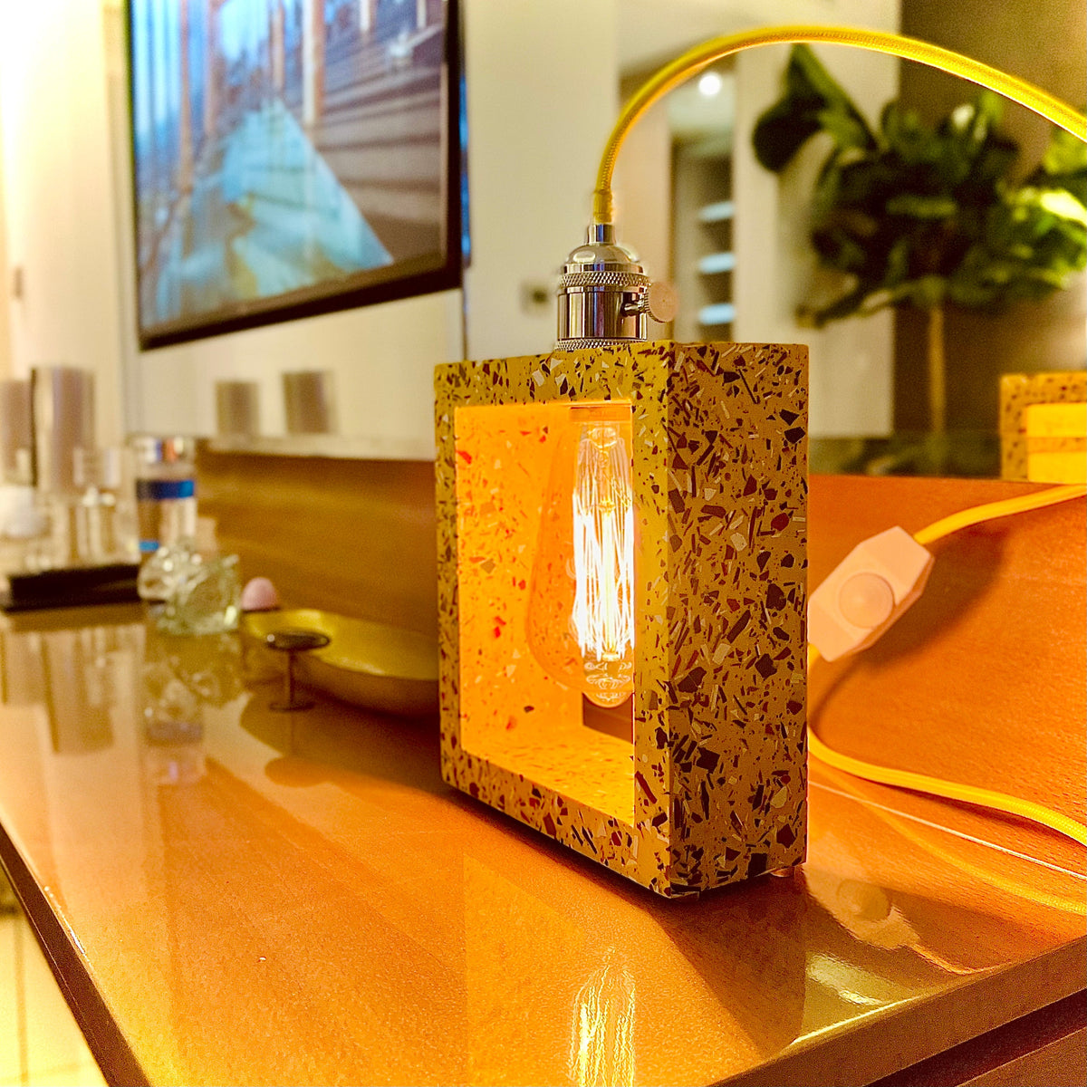 Modern Yellow Table Lamp