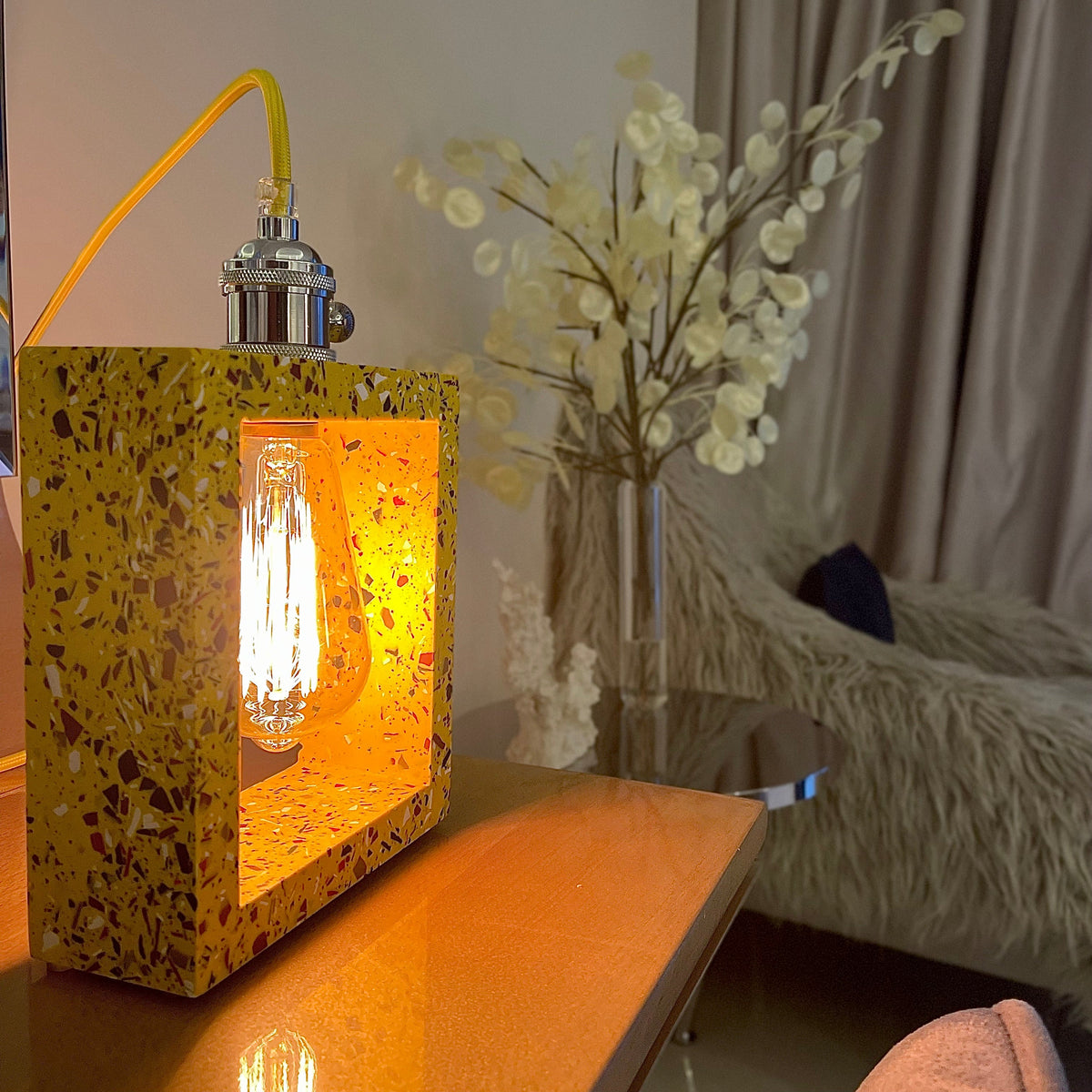 Modern Yellow Table Lamp