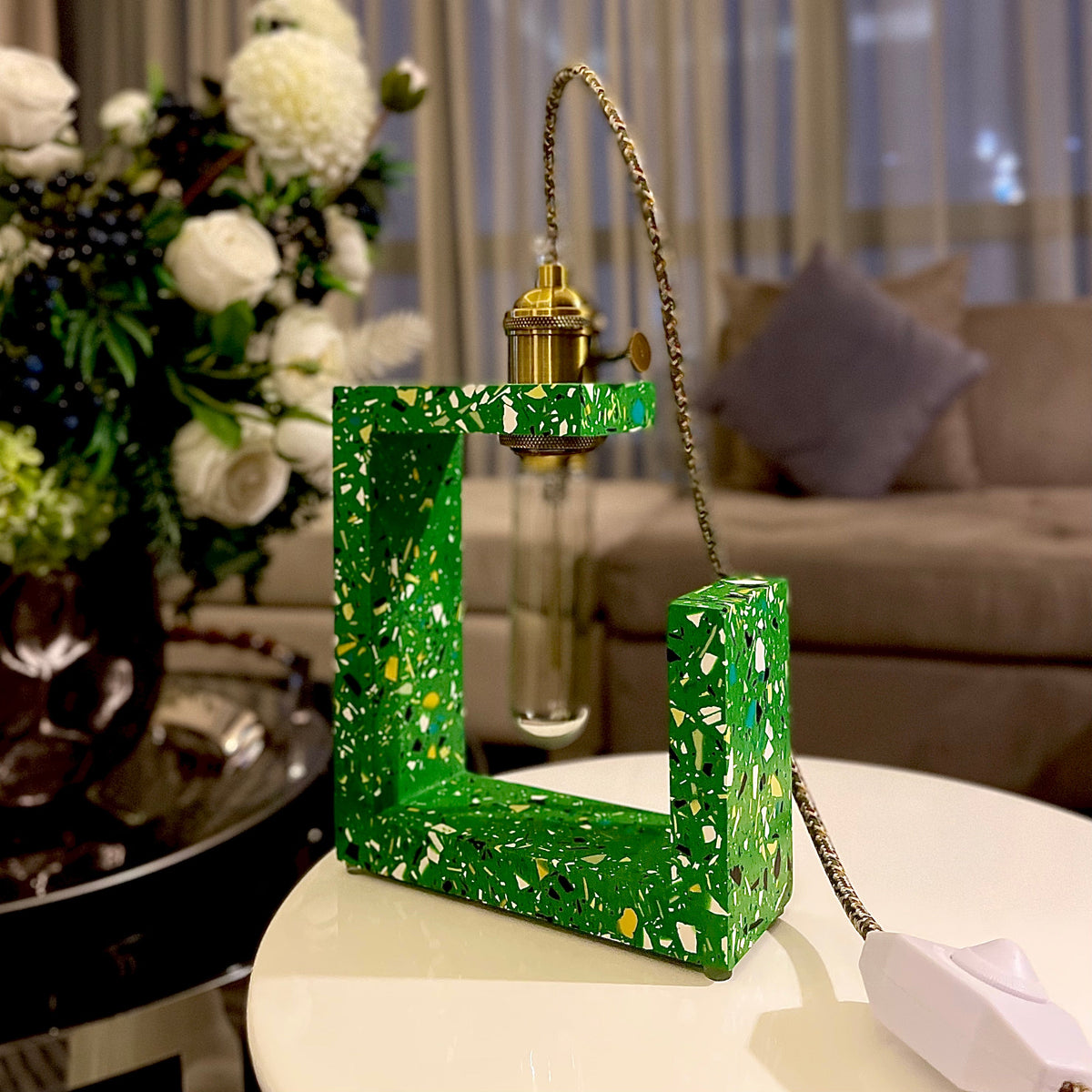 Modern Green Table Lamp
