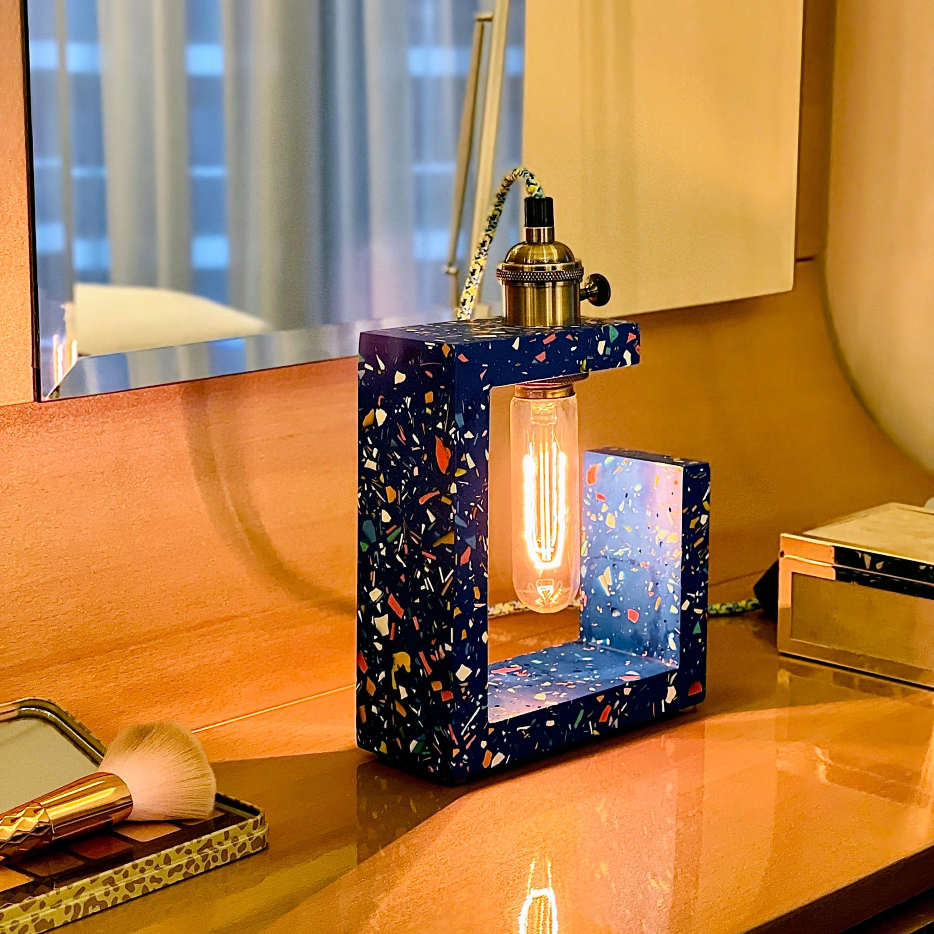 Modern Blue Table Lamp