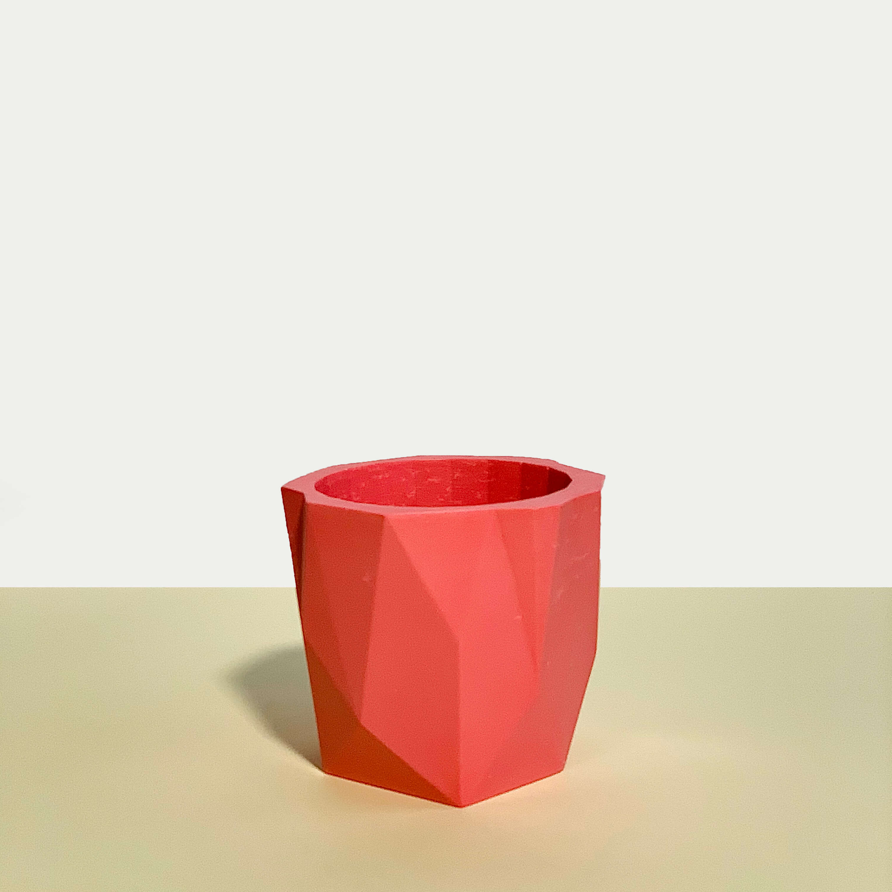 Bright Pink Geometric Planter
