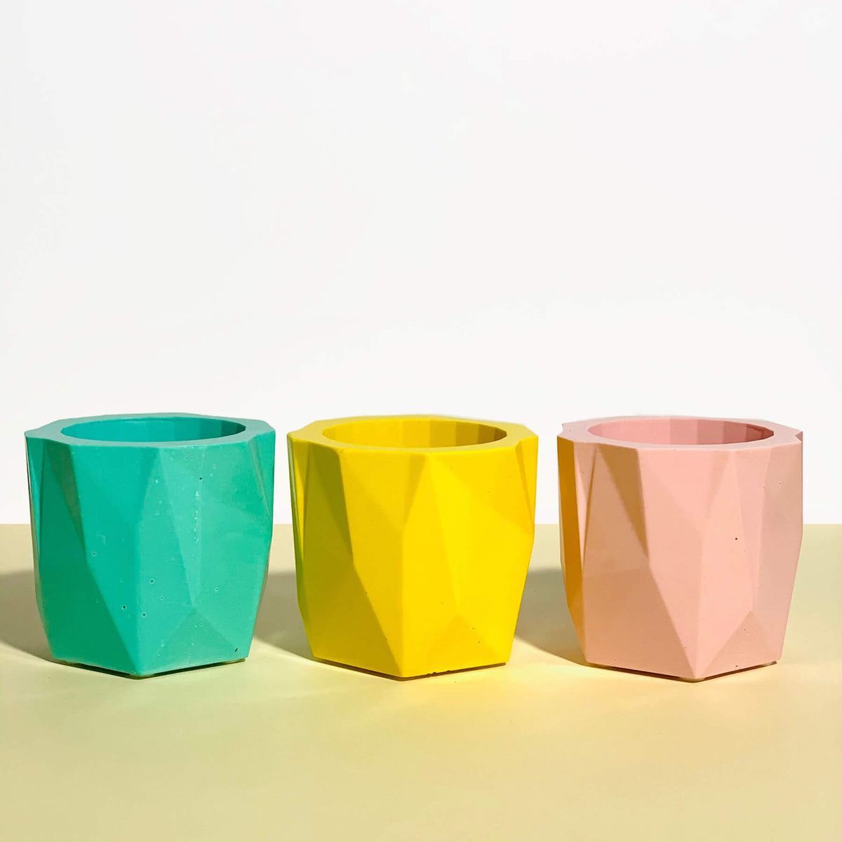 Turquoise Geometric Planter