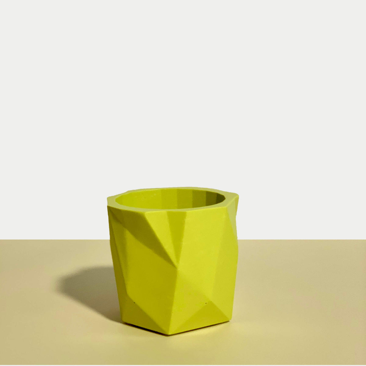 Lime Green Geometric Planter