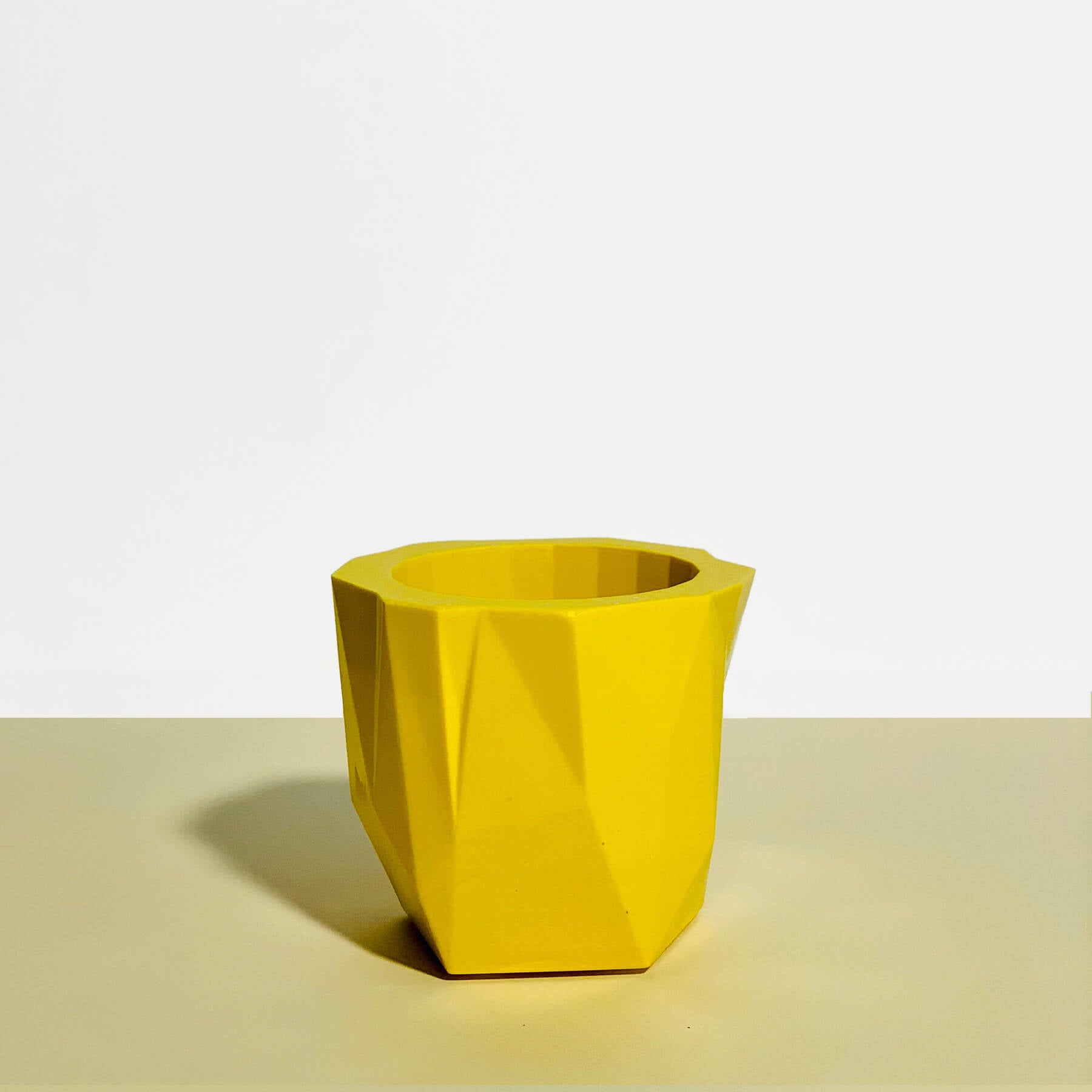 Yellow Geometric Planter