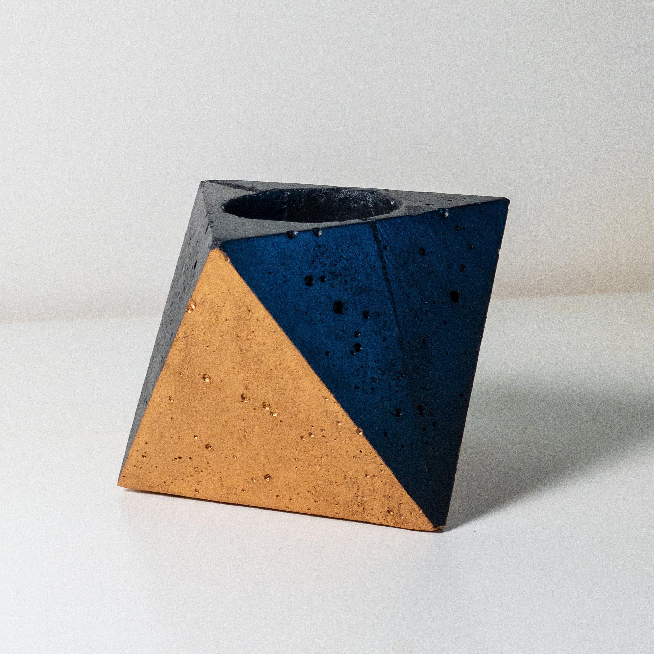 Concrete Octahedron Planter