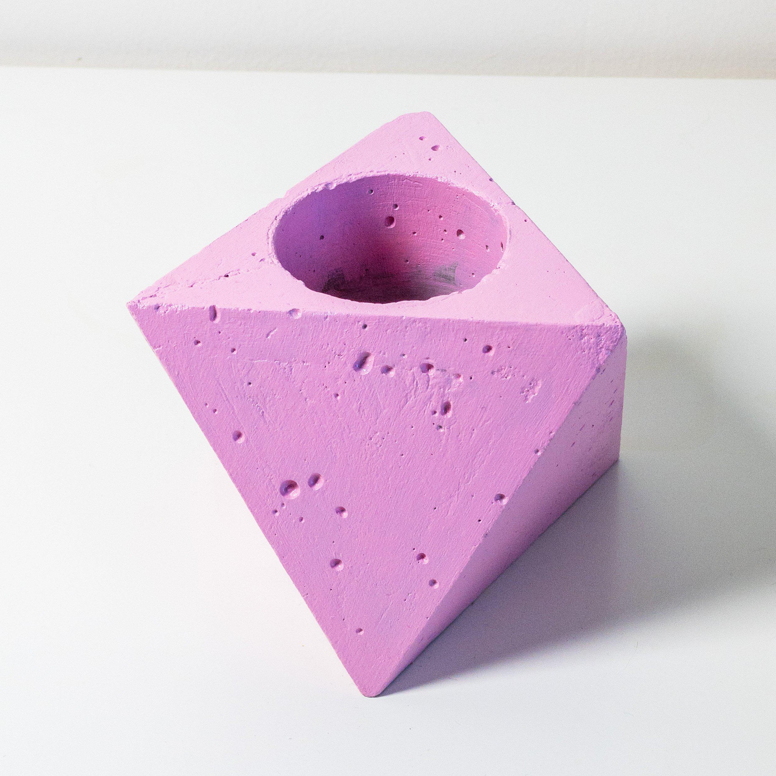 Concrete Octahedron Planter
