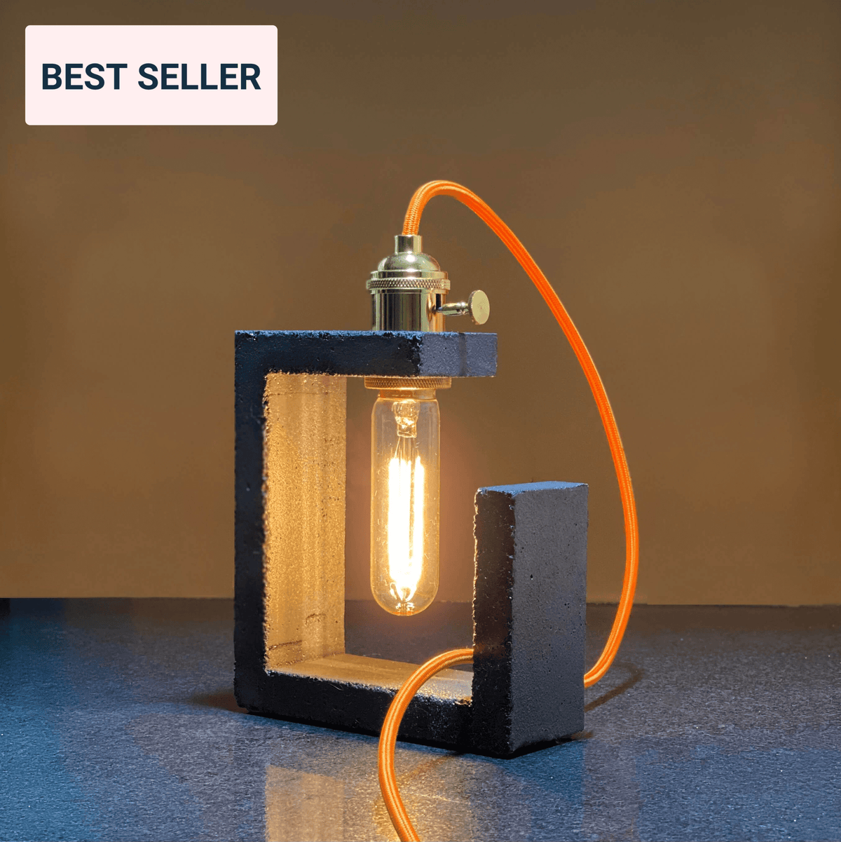 Open Frame Table Lamp - Black Sumi