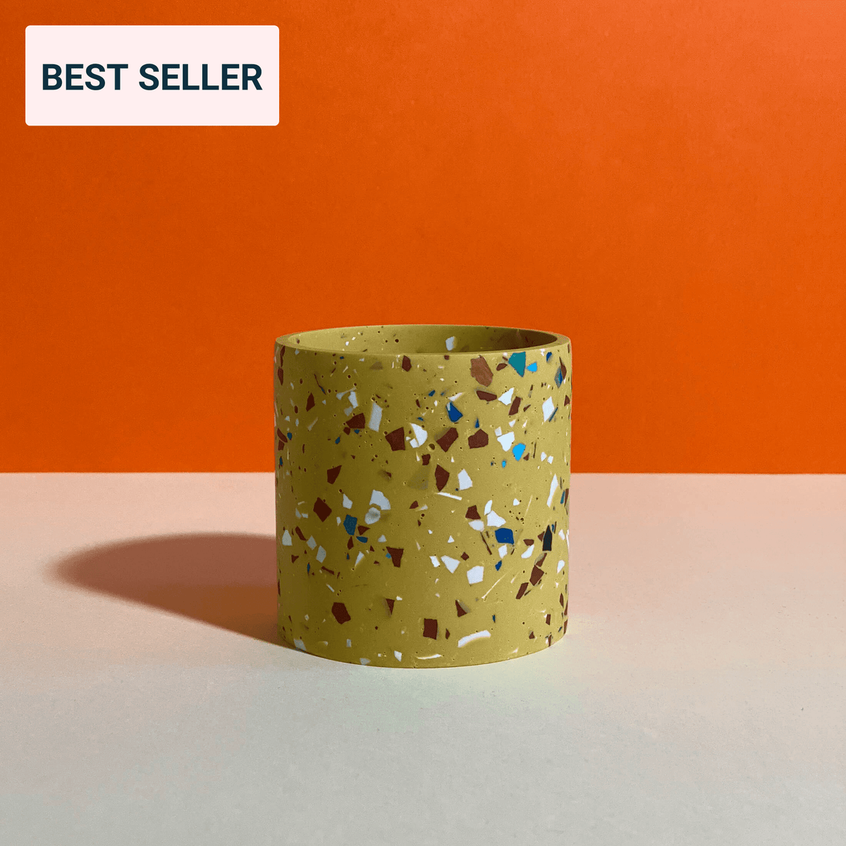 Mars Yellow Terrazzo Pot