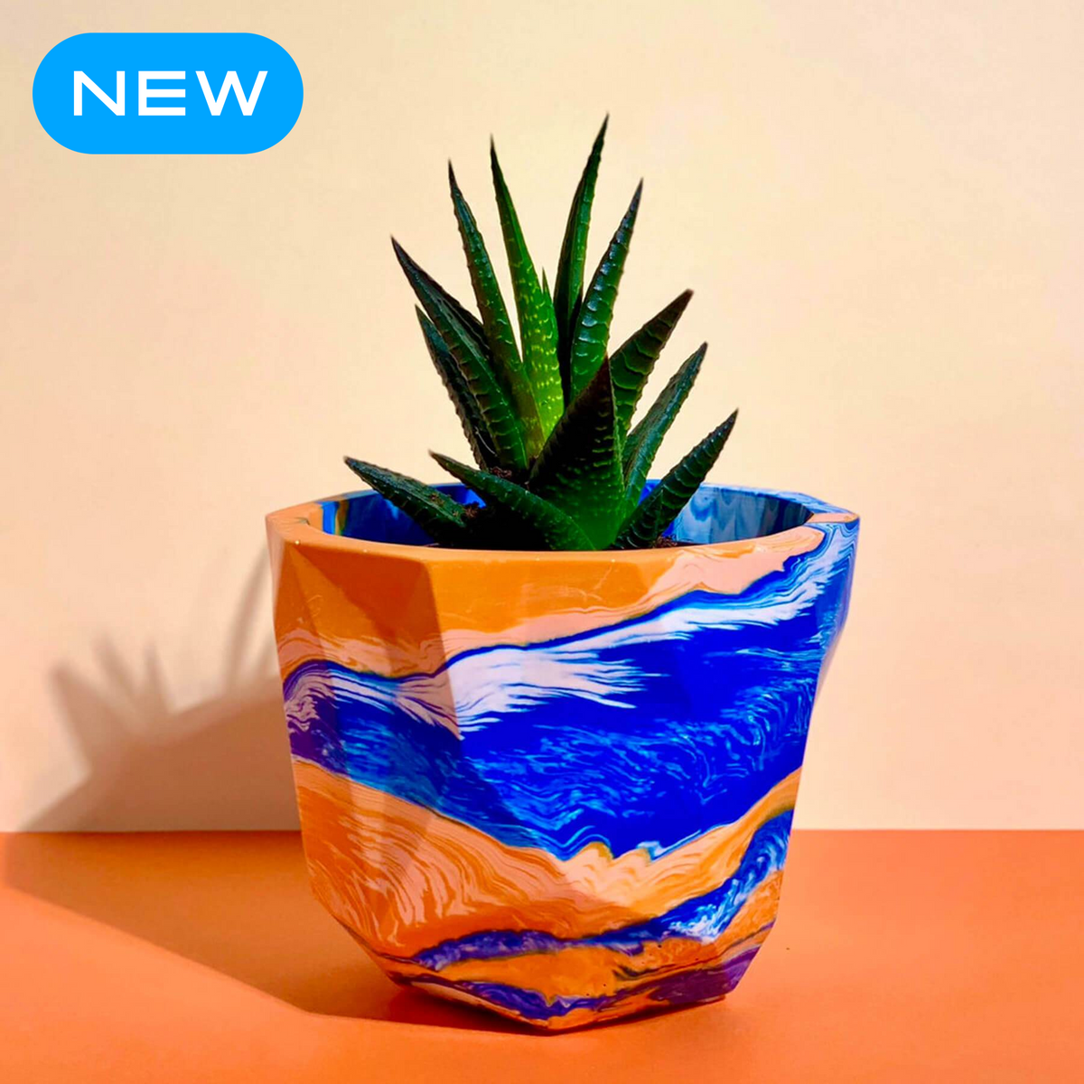 Marble Geometric Pots