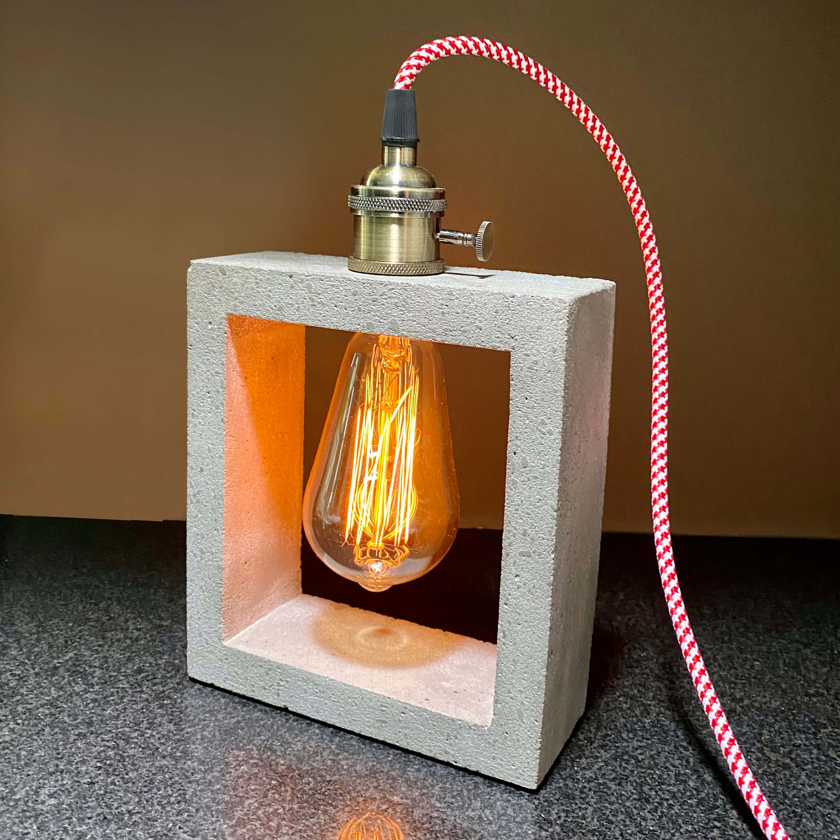 Concrete Table Lamp - True Concrete