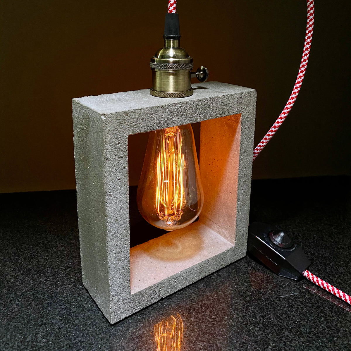 Concrete Table Lamp - True Concrete