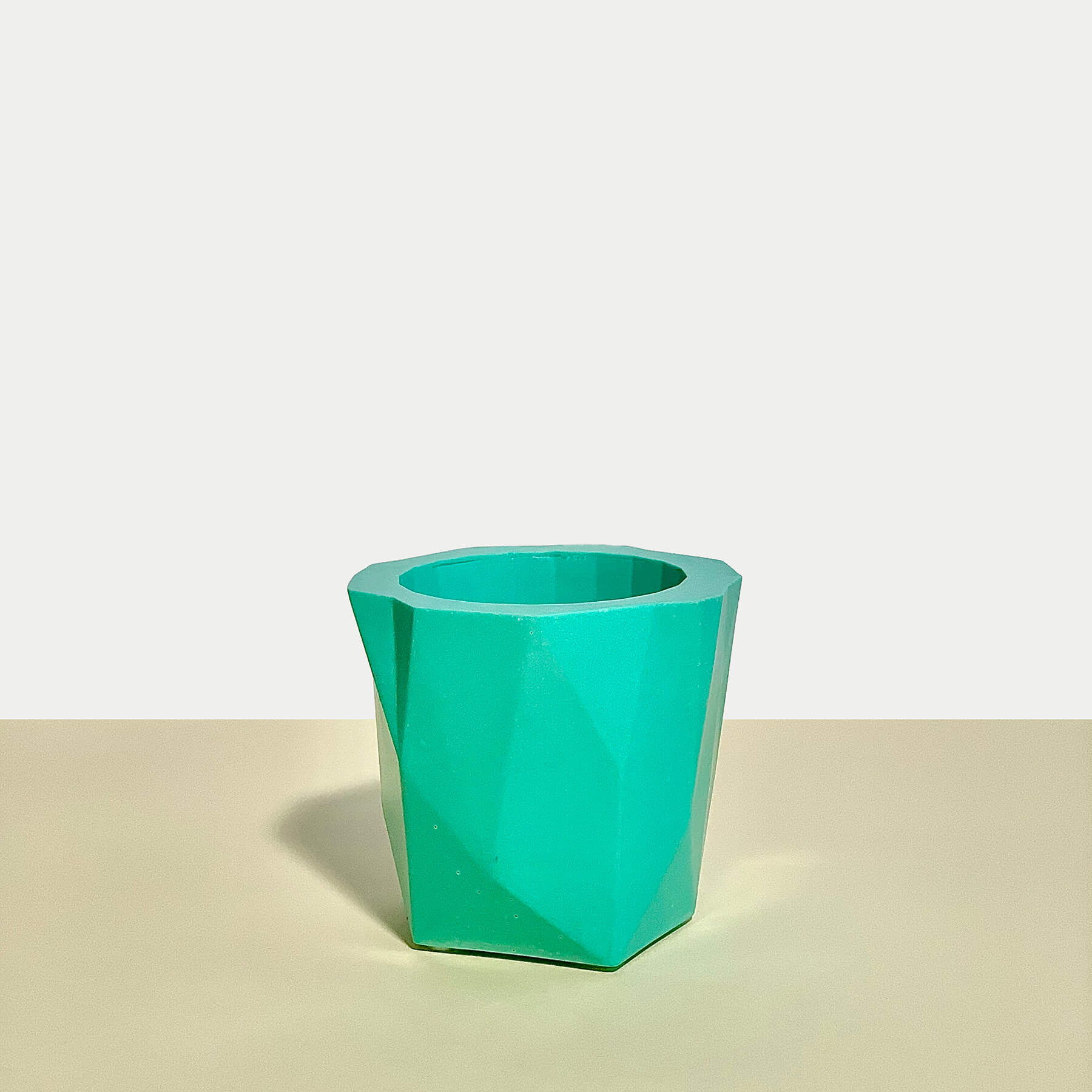 Turquoise Geometric Planter