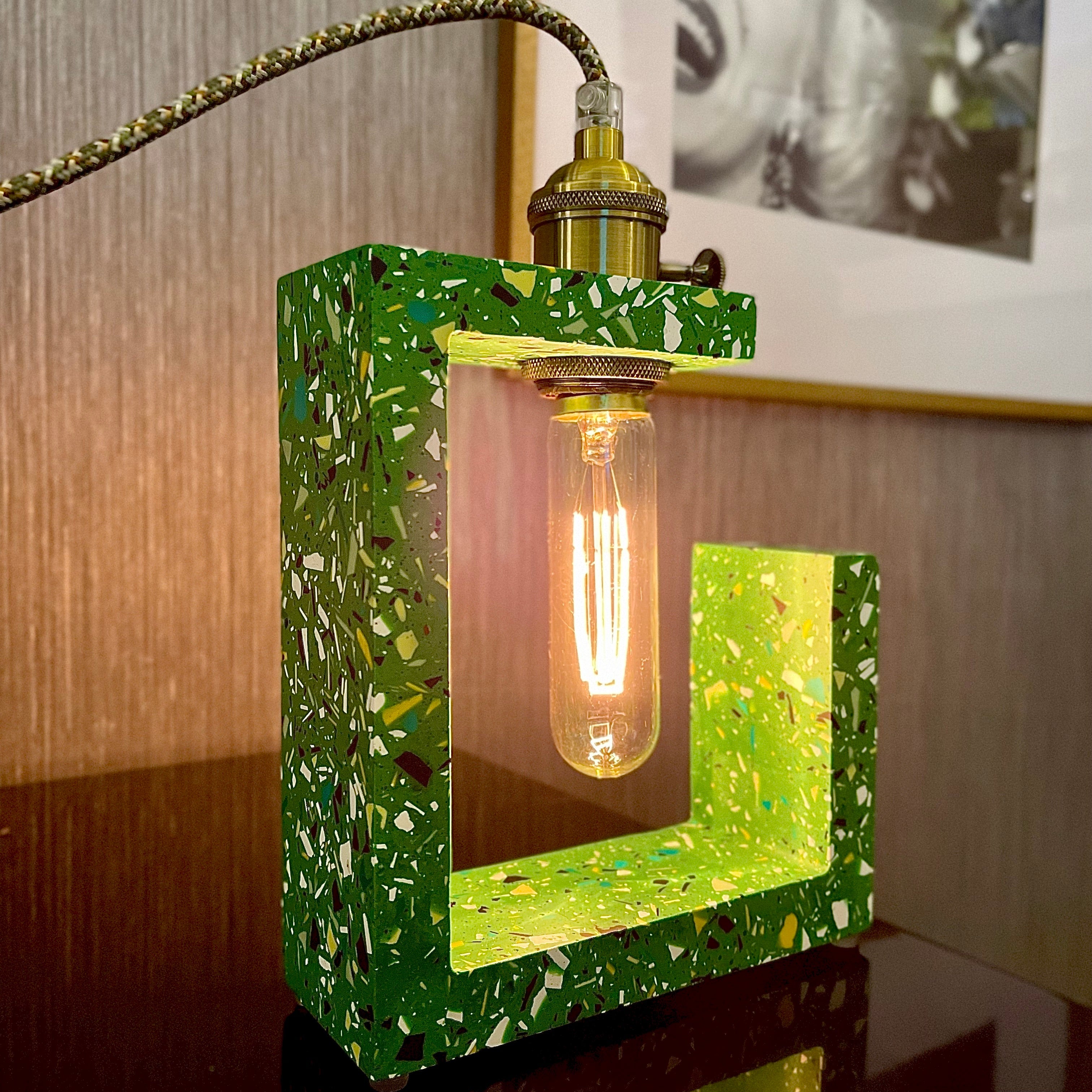 Modern Green Table Lamp