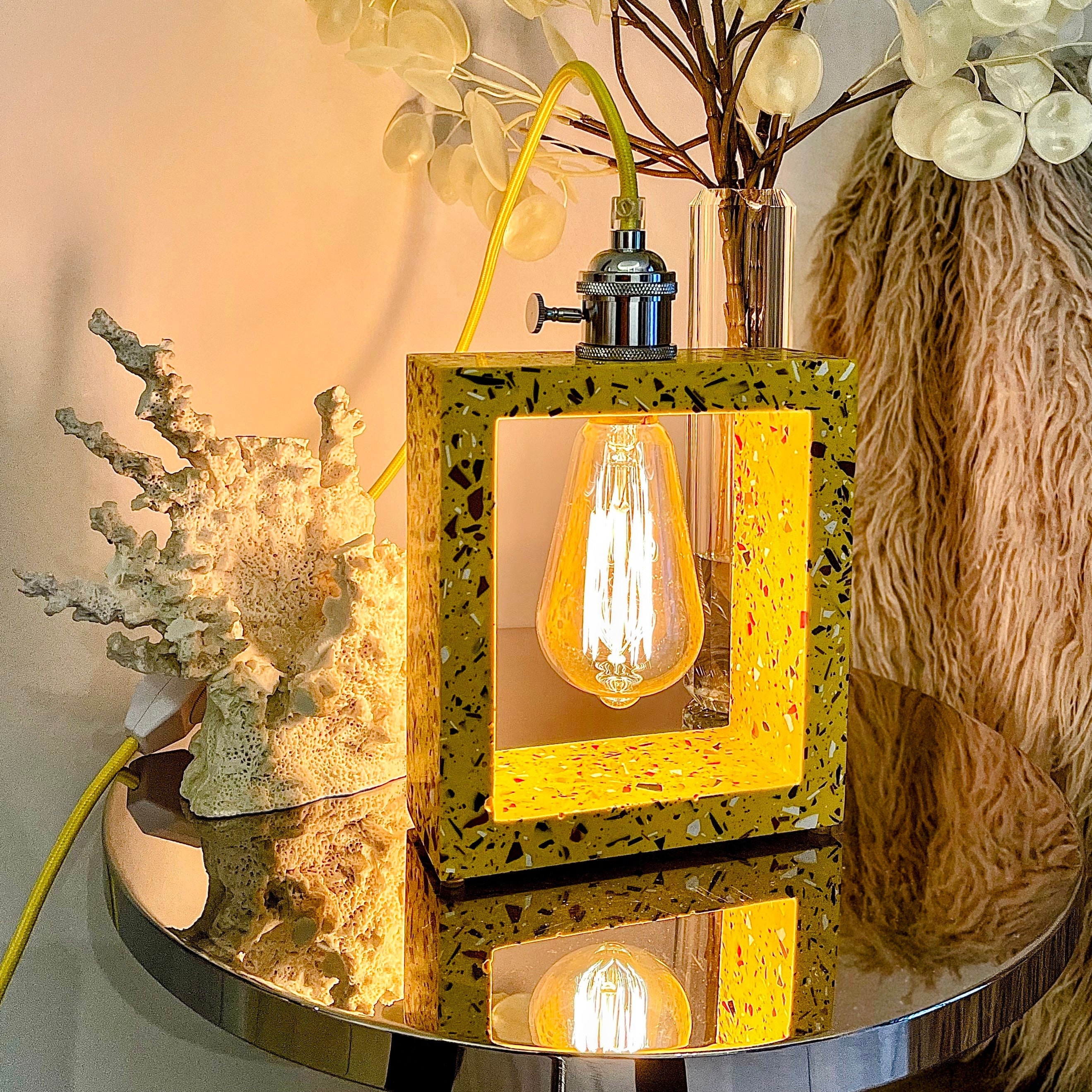 Modern Yellow Table Lamp