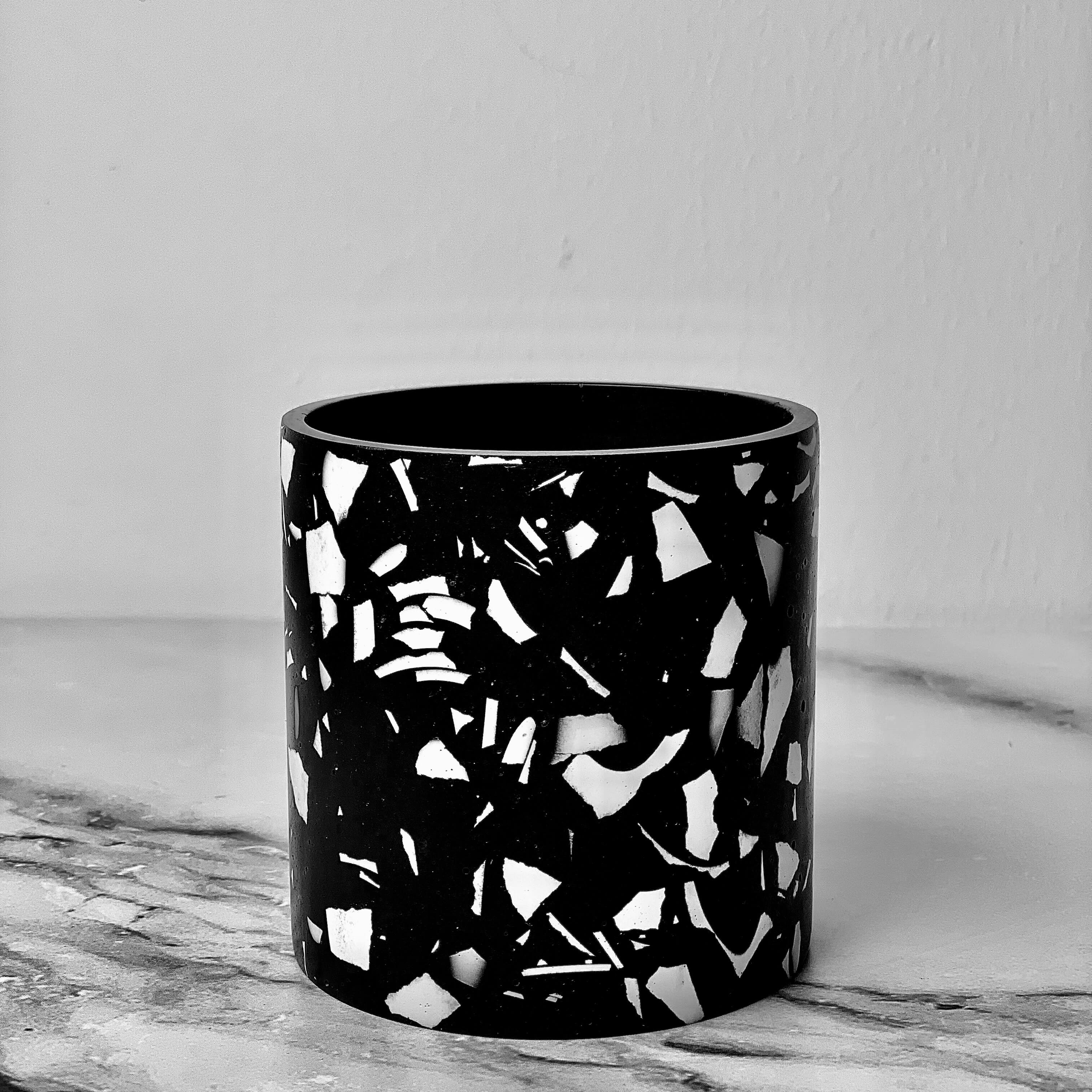 Black & White Terrazzo Pot