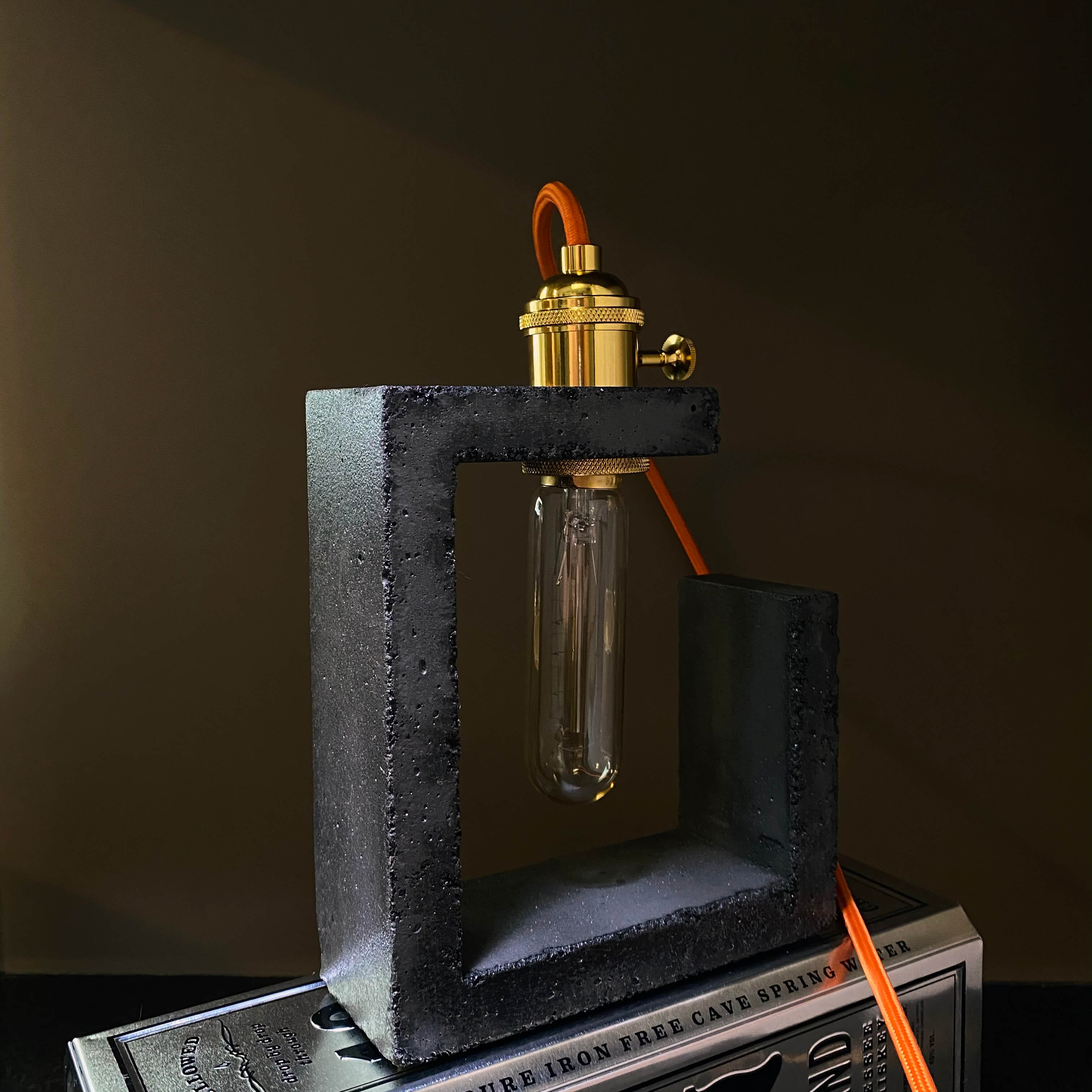 Open Frame Table Lamp - Black Sumi